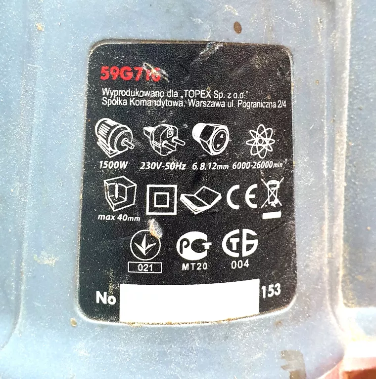 GRAPHITE FREZARKA 59G716