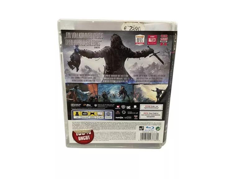GRA NA PS3 ŚRÓDZIEMIE CIEŃ MORDORU