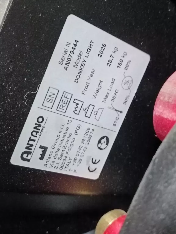 ELEKTRYCZNY SCHODOŁAZ TOWAROWY ANTANO DONKEY LIGHT LIFT (ŁADOWNOŚĆ 150 KG)