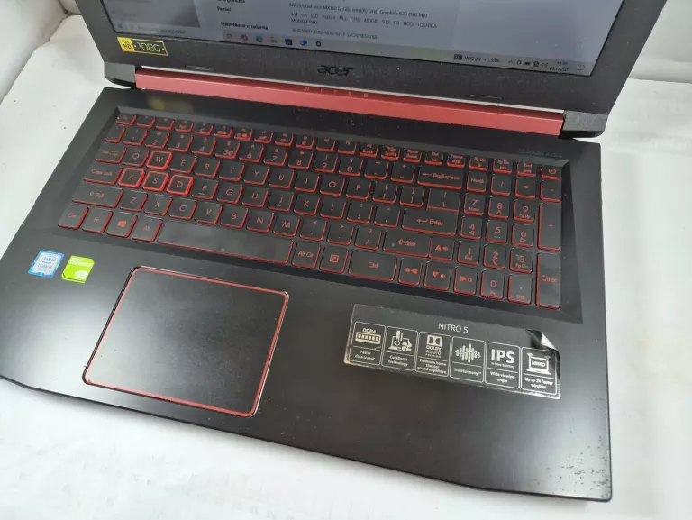 LAPTOP ACER NITRO 5 AN515-31-52MR I5/8GB/1,5TB/MX150 ZASILACZ