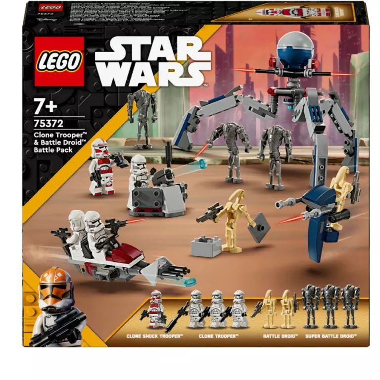 LEGO STAR WARS 75372 CLONE TROOPER & BATTLE DROID BATTLE PACK POWYSTAWOWY