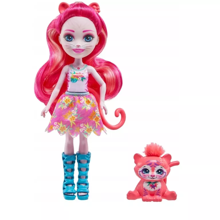 ENCHANTIMALS LALKA TEXIE TIGER + ZWIERZĄTKO TYGRYSEK SABRE HXB97