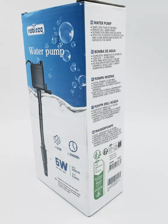 NOBLEZA 3 W 1 WIELOFUNKCYJNA POMPA WODNA, 350L/H POMPA AKWARIOWA,5 W