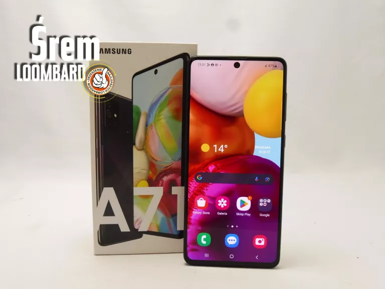 TELEFON SAMSUNG GALAXY A71 6GB/128GB, KARTONIK, OPIS!