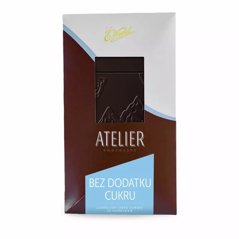 CZEKOLADA ATELIER LEKKO GORZKA BEZ DODATKU CUKRU 85 G