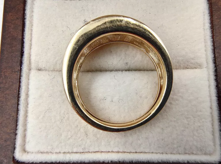 CIEKAWY ZŁOTY PIERSCIONEK 2,13G/585 R14