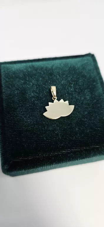 STYLOWA ZŁOTA ZAWIESZKA LOTOS 585 14K