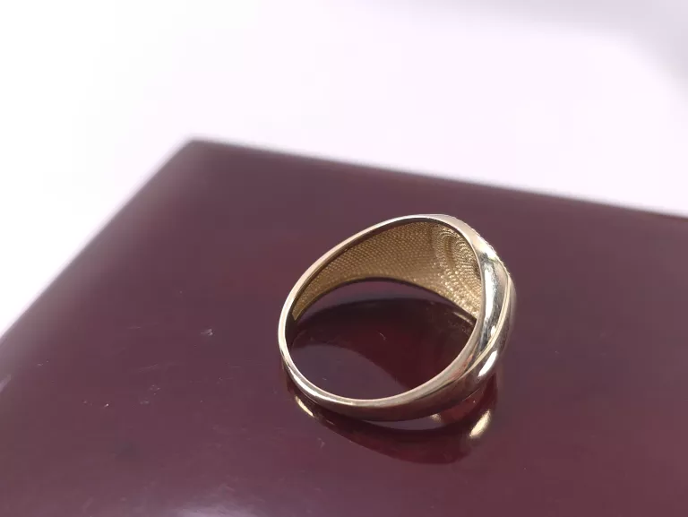 NIENOSZONY ZŁOTY PIERŚCIONEK SYGNET P585 4,60G R25