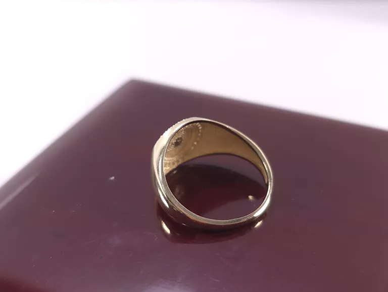 NIENOSZONY ZŁOTY PIERŚCIONEK SYGNET P585 4,60G R25