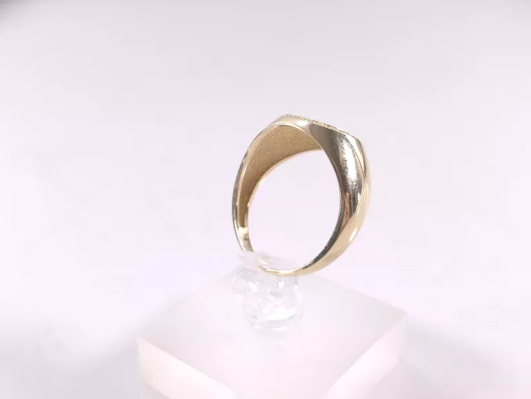NIENOSZONY ZŁOTY PIERŚCIONEK SYGNET P585 4,60G R25