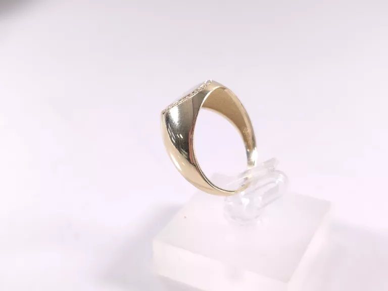 NIENOSZONY ZŁOTY PIERŚCIONEK SYGNET P585 4,60G R25