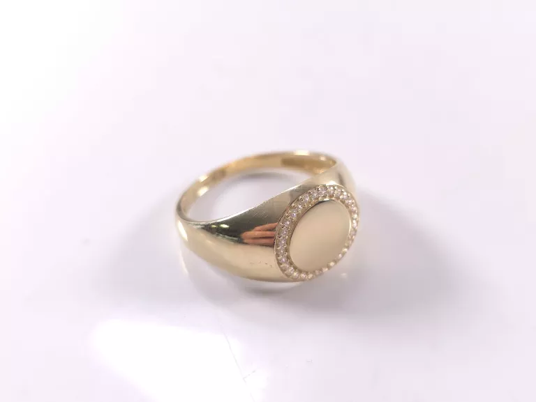 NIENOSZONY ZŁOTY PIERŚCIONEK SYGNET P585 4,60G R25