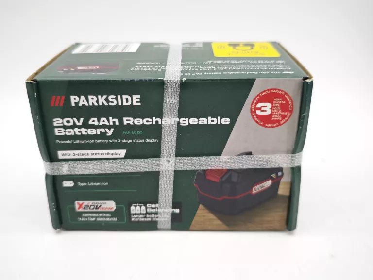 AKUMULATOR PARKSIDE 20 V PAP 20 B3 4 AH 3 STOPNIOWY WSKAZNIK
