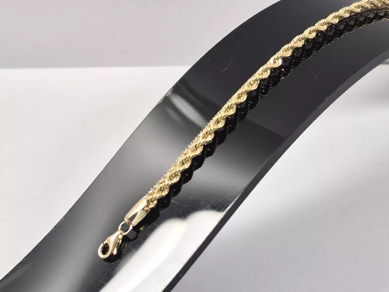 NIENOSZONA ZŁOTA BRANSOLETKA 3,71G 585 18CM