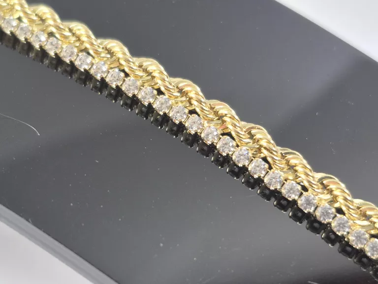 NIENOSZONA ZŁOTA BRANSOLETKA 3,71G 585 18CM