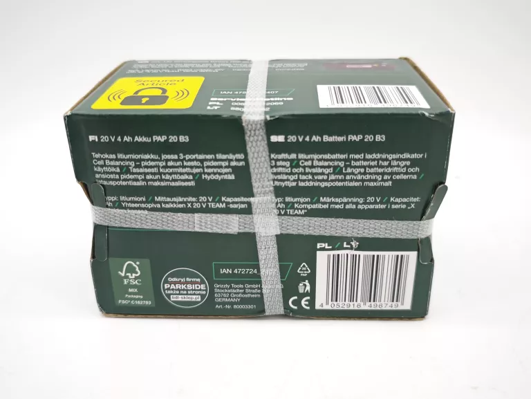 AKUMULATOR PARKSIDE 20 V PAP 20 B3 4 AH 3 STOPNIOWY WSKAZNIK