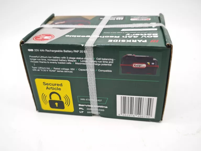 AKUMULATOR PARKSIDE 20 V PAP 20 B3 4 AH 3 STOPNIOWY WSKAZNIK