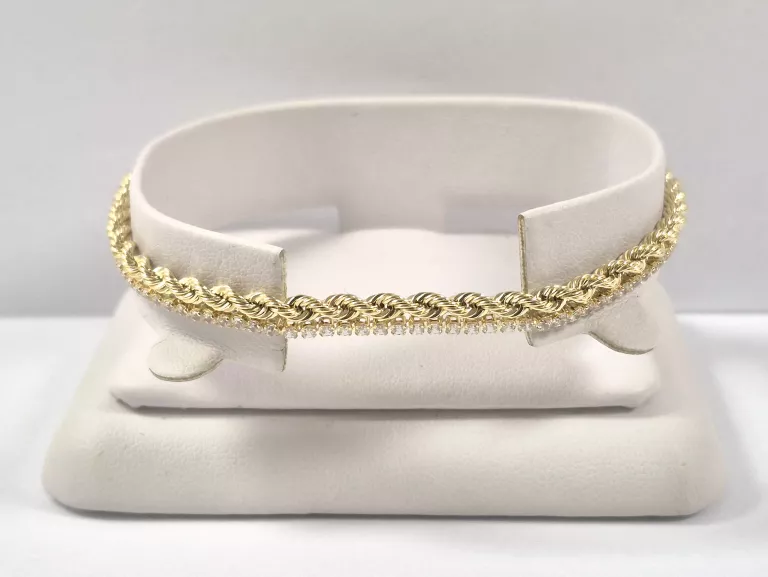 NIENOSZONA ZŁOTA BRANSOLETKA 3,71G 585 18CM