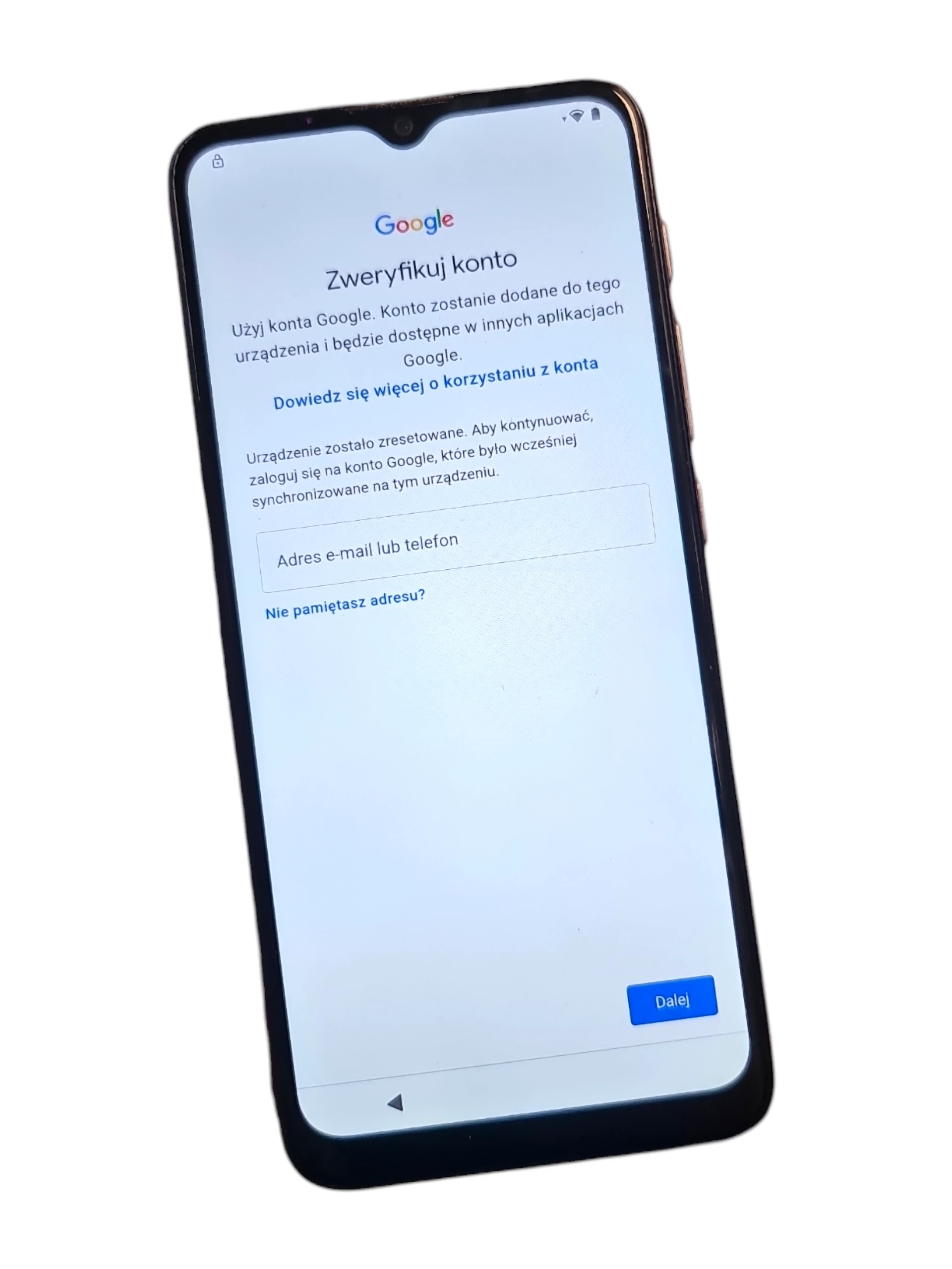 telefon-motorola-moto-e20-32gb-zablokowany-kontem-google-wyszynskiego-5-zielona-gora