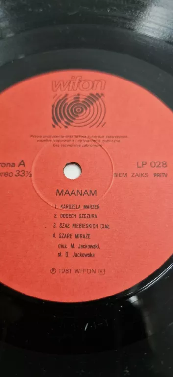 WINYL MAANAM WIFON LP-028