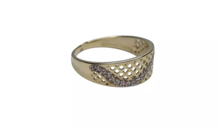 ŚLICZNY ZŁOTY PIERŚCIONEK 375 | 2,06G | R14