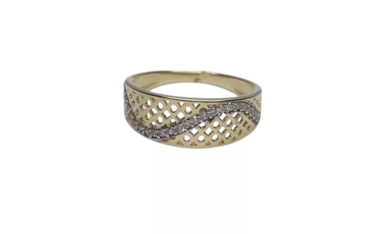 ŚLICZNY ZŁOTY PIERŚCIONEK 375 | 2,06G | R14