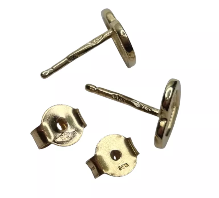 ZŁOTE KOLCZYKI SERDUSZKA 375 0,71G