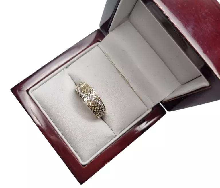 ŚLICZNY ZŁOTY PIERŚCIONEK 375 | 2,06G | R14