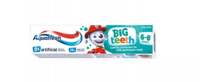 AQUAFRESH BIG TEETH PASTA DO ZĘBÓW PSI PATROL 50ML 6-8 LAT DLA DZIECI