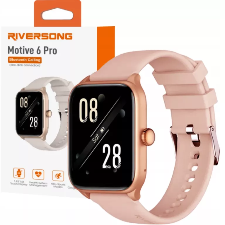 RIVERSONG SMARTWATCH MOOTIVE 6 PRO RÓŻOWO-ZŁOTY SW62