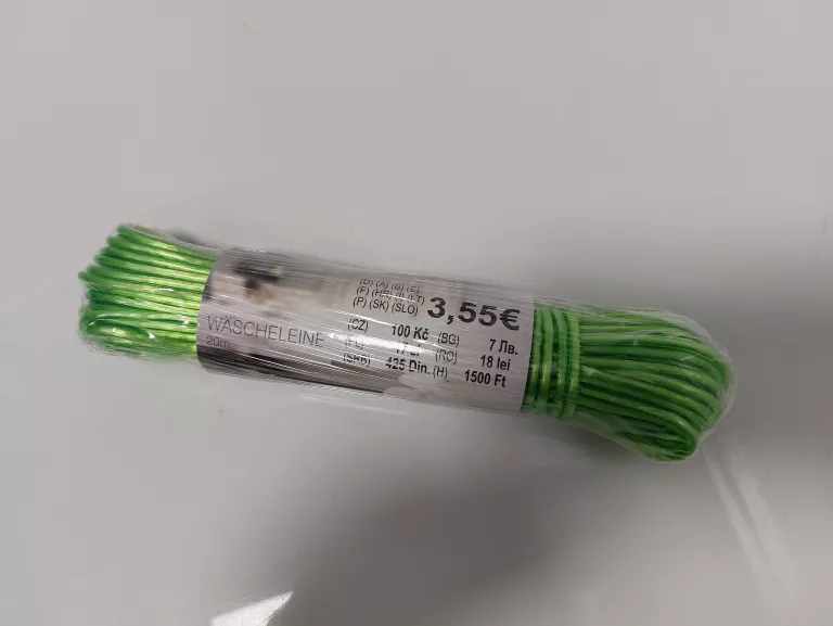 LINKA ŻYŁKA NA PRANIE ZIELONA