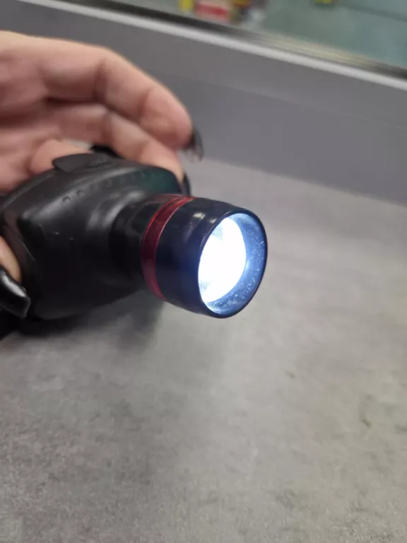 LATARKA CZOŁOWA LED 3W LAMPKA CZOŁOWKA NA BATERIE