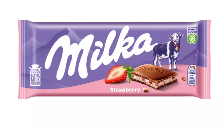 CZEKOLADA MLECZNA TRUSKAWKOWA MILKA 100
