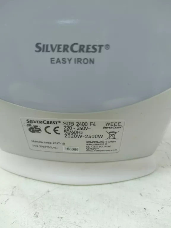 ŻELAZKO SILVERCREST SDB2400 F4