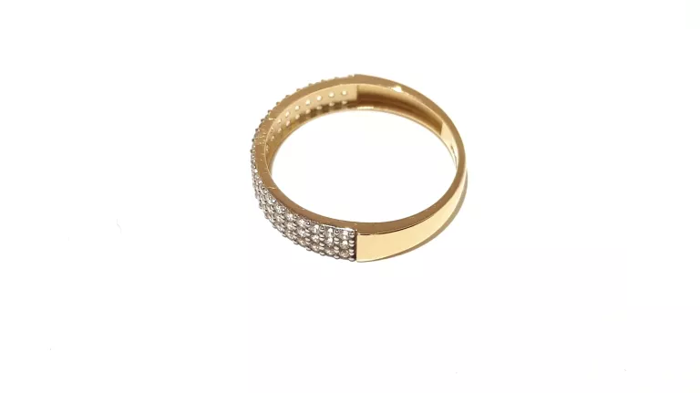 WYRÓB JUBILERSKI UŻYWANY ZŁOTY PIERSCIONEK PR585 R17 1,53G