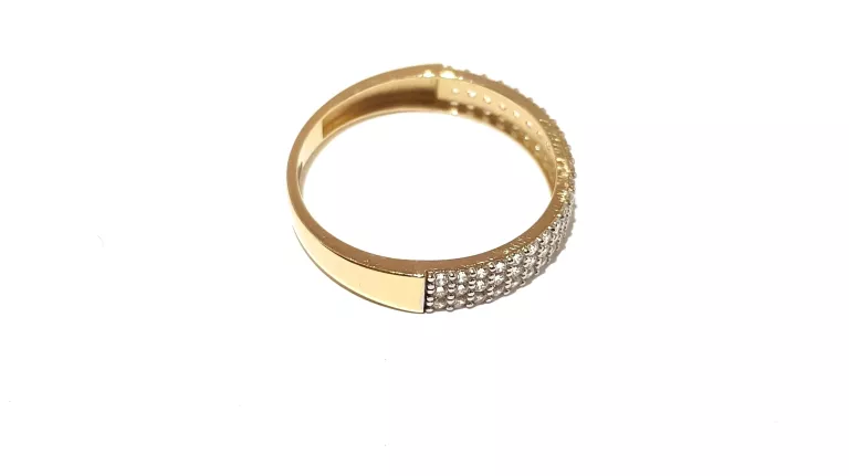 WYRÓB JUBILERSKI UŻYWANY ZŁOTY PIERSCIONEK PR585 R17 1,53G