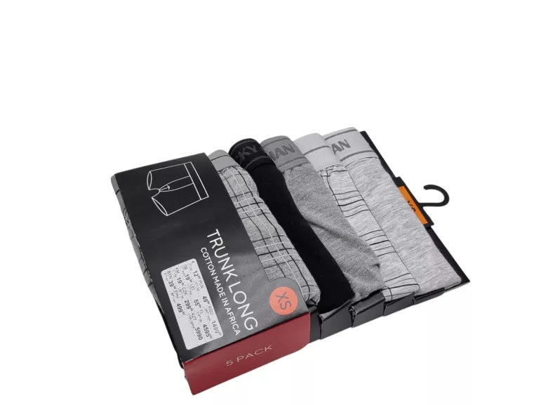 MĘSKIE BOKSERKI 5 PACK XS