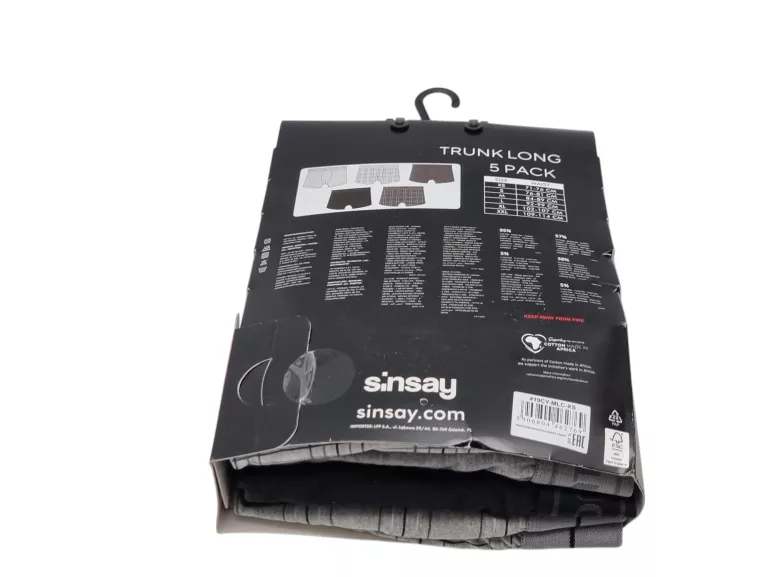 MĘSKIE BOKSERKI 5 PACK XS