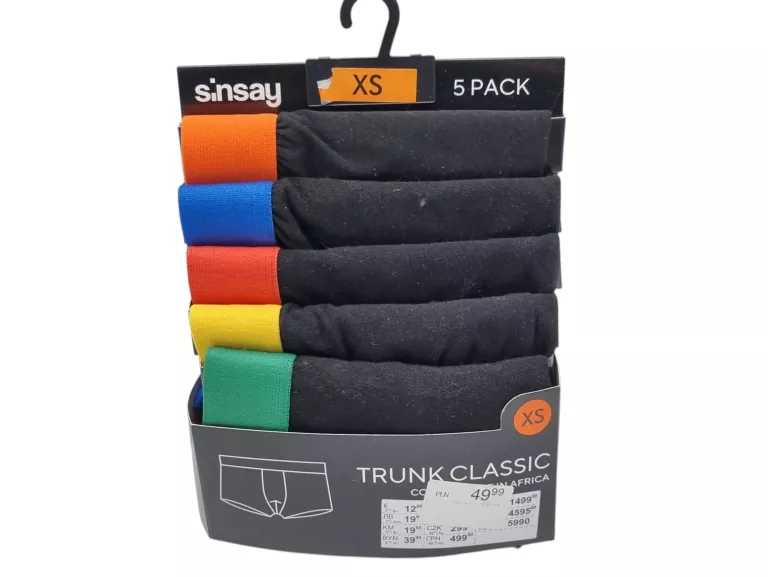 BOKSERKI SINSAY XS 5PAK