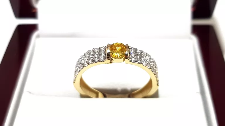 WYRÓB JUBILERSKI UŻYWANY ZŁOTY PIERŚCIONEK PR585 R13 1,81G