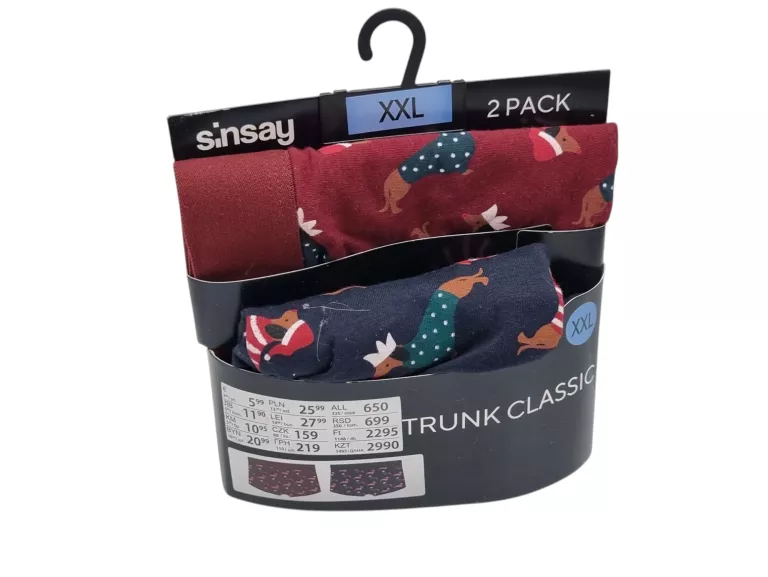 BOKSERKI 2- PACK  ŚWIĄTECZNE XXL SINSAY
