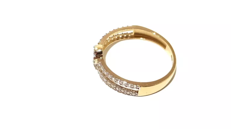 WYRÓB JUBILERSKI UŻYWANY ZŁOTY PIERSCIONEK PR585 R15 1,35G