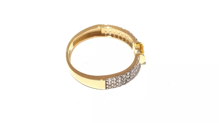 WYRÓB JUBILERSKI UŻYWANY ZŁOTY PIERŚCIONEK PR585 R13 1,81G