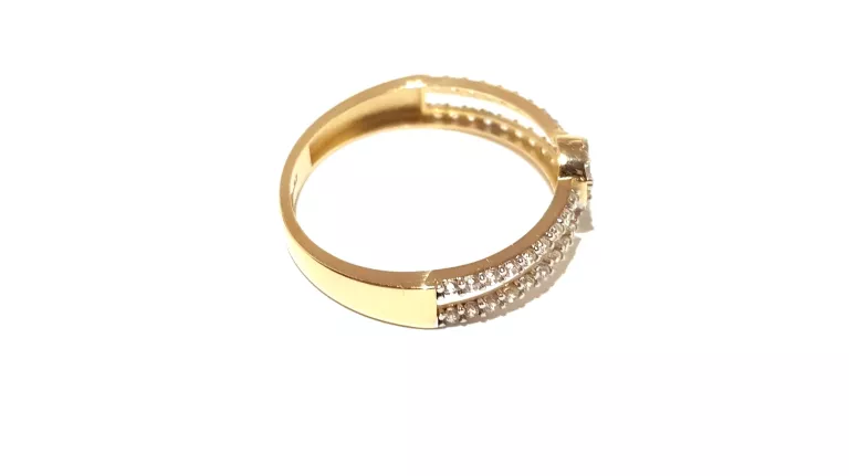 WYRÓB JUBILERSKI UŻYWANY ZŁOTY PIERSCIONEK PR585 R15 1,35G