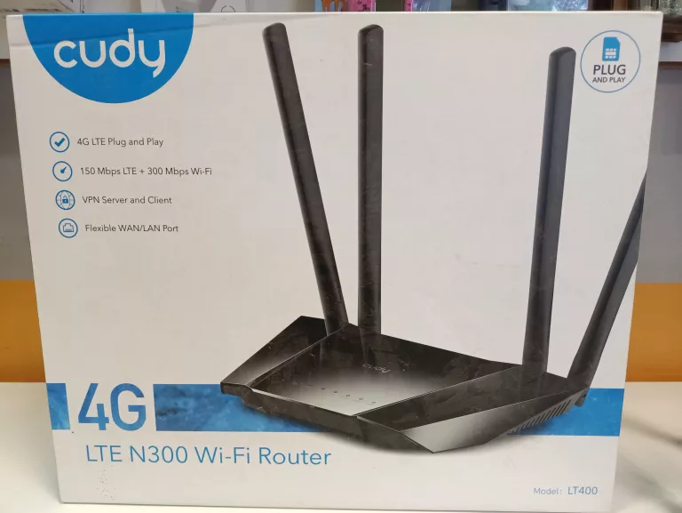 ROUTER NA KARTĘ SIM CUDY LT400 LTE 4G 300MBPS