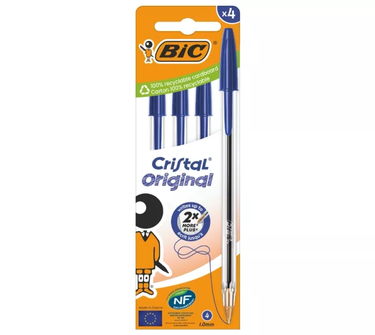 DŁUGOPIS NIEBIESKI CRISTAL ORIGINAL MED 4SZT. 3086123734548
