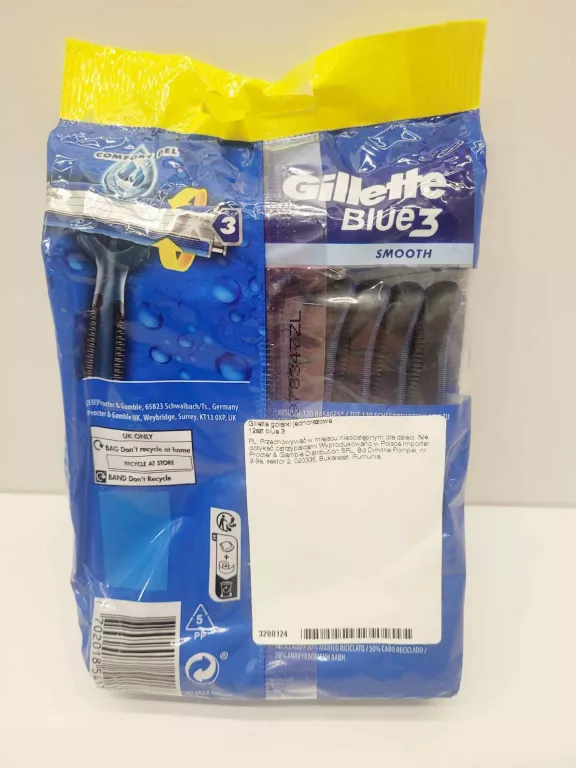 GILLETE BLUE 3 SMOOTH 12SZT 7702018541775