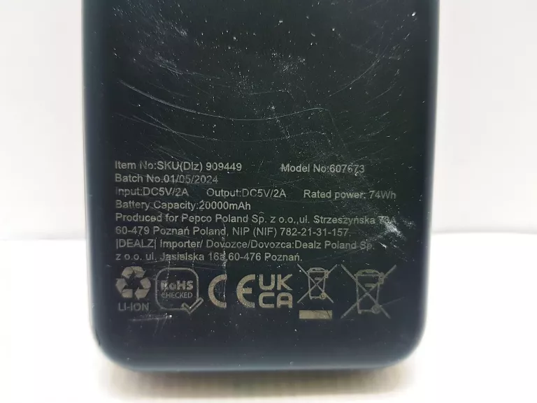 POWERBANK VIDO 20000MAH + KABEL MICRO-USB