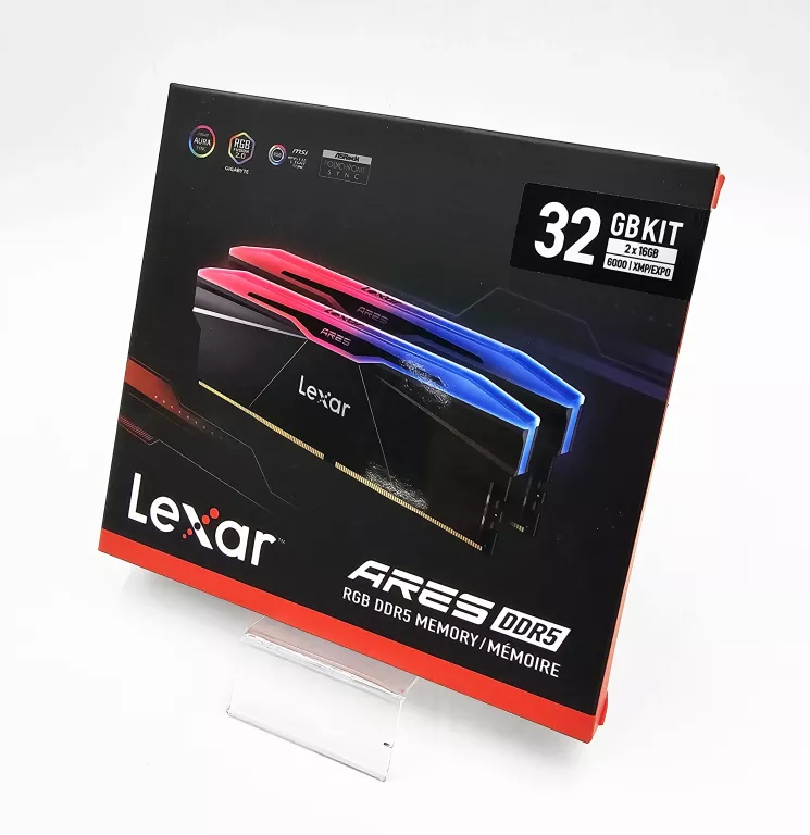 PAMIĘĆ LEXAR ARES RGB GEN2 DDR5 32 GB 6000MHZ CL30 LD5U16G60C30BR-RGD