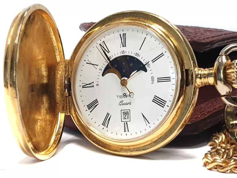 ZEGAREK KIESZONKOWY TEMC QUARZ USZKODZONY